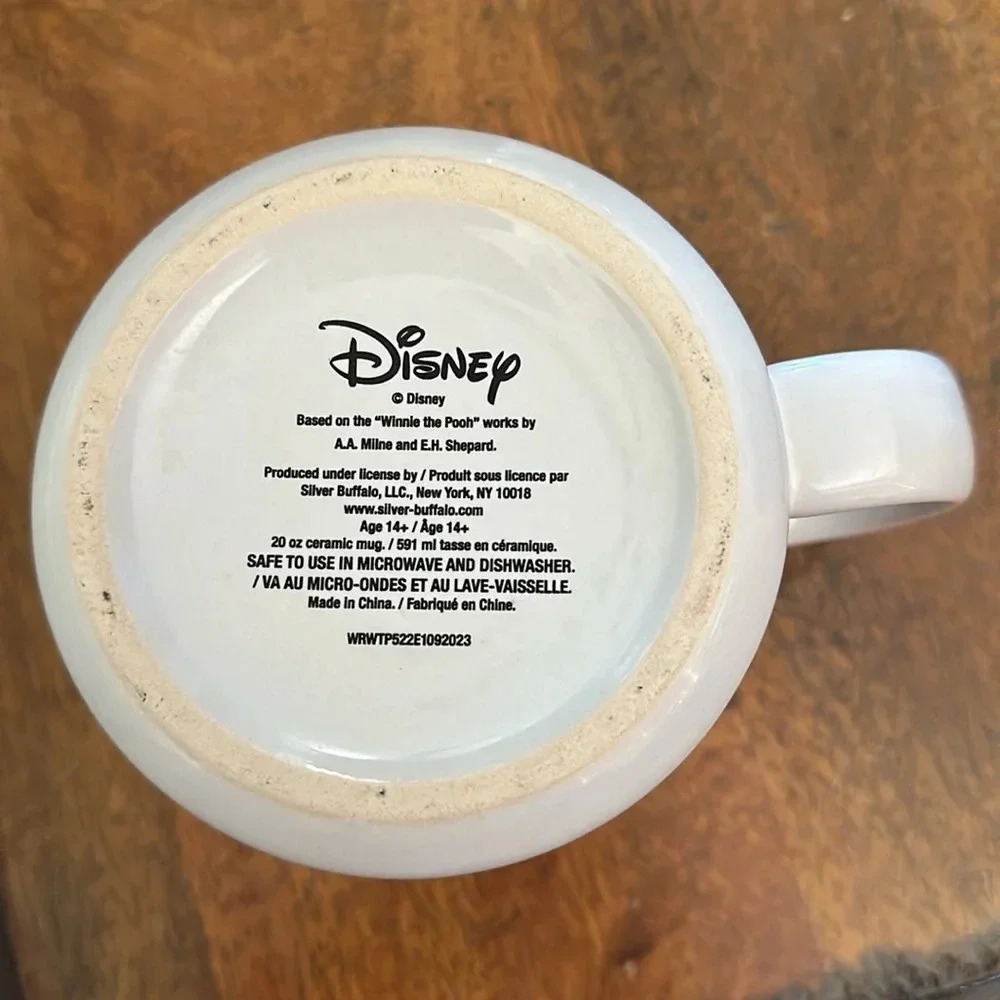 DISNEY Winnie The Pooh “Oh Bother” White 20oz Ceramic Camper style Mug Coffee. - Picture 4 of 5